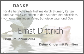 Anzeige von Ernst Dittrich von MGO