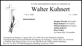 Anzeige von Walter Kuhnert von MGO