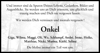 Anzeige von Onkel  von MGO