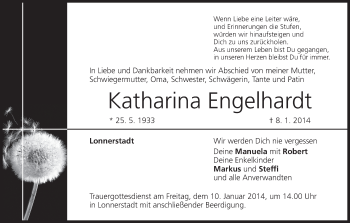 Anzeige von Katharina Engelhardt von MGO