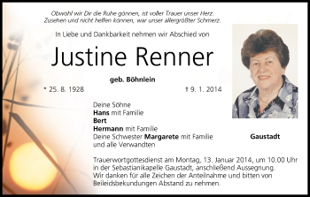 Anzeige von Justine Renner von MGO