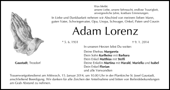 Anzeige von Adam Lorenz von MGO
