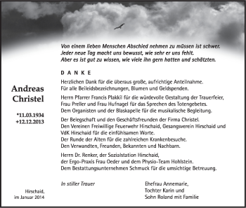 Anzeige von Andreas Christel von MGO