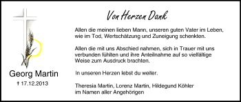 Anzeige von Georg Martin von MGO