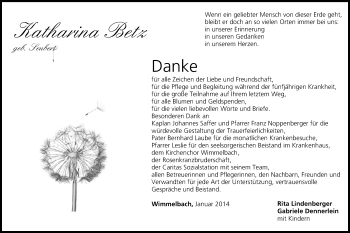 Anzeige von Katharina Betz von MGO