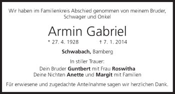 Anzeige von Armin Gabriel von MGO