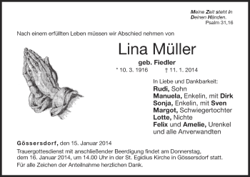 Anzeige von Lina Müller von MGO