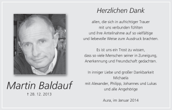 Anzeige von Martin Baldauf von MGO