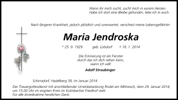 Anzeige von Maria Jendroska von MGO