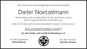 Anzeige von Dieter Noetzelmann von MGO