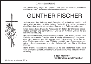 Anzeige von Günther Fischer von MGO