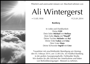Anzeige von Ali Wintergerst von MGO