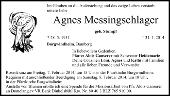 Anzeige von Agnes Messingschlager von MGO