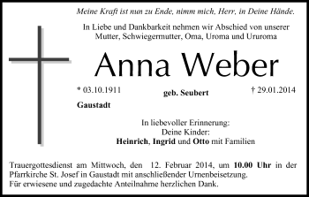 Anzeige von Anna Weber von MGO