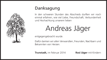 Anzeige von Andreas Jäger von MGO