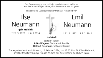 Anzeige von Ilse Neumann von MGO