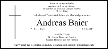 Anzeige von Andreas Baier von MGO