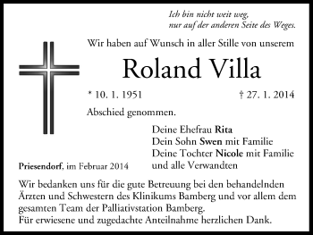 Anzeige von Roland Villa von MGO