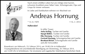 Anzeige von Andreas Hornung von MGO