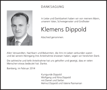Anzeige von Klemens Dippold von MGO
