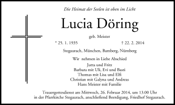 Anzeige von Lucia Döring von MGO