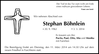 Anzeige von Stephan Böhnlein von MGO