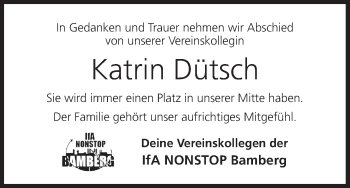 Anzeige von Katrin Dütsch von MGO
