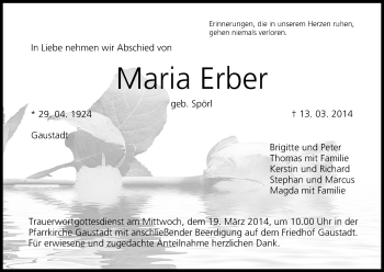 Anzeige von Maria Erber von MGO