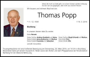 Anzeige von Thomas Popp von MGO