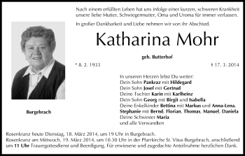 Anzeige von Katharina Mohr von MGO