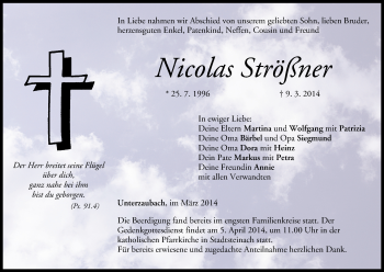 Anzeige von Nicolas Strößner von MGO