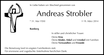 Anzeige von Andreas Strobler von MGO
