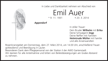 Anzeige von Emil Auer von MGO