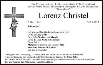 Anzeige von Lorenz Christel von MGO