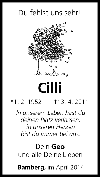 Anzeige von Cilli  von MGO