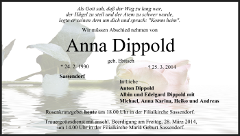 Anzeige von Anna Dippold von MGO