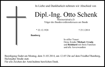 Anzeige von Otto Schenk von MGO