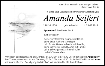 Anzeige von Amanda Seifert von MGO