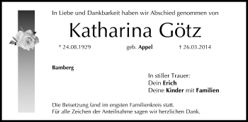 Anzeige von Katharina Götz von MGO