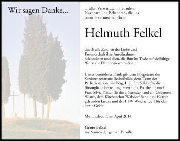 Anzeige von Helmuth Felkel von MGO
