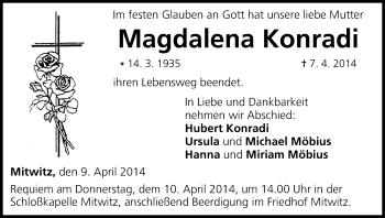 Anzeige von Magdalena Konradi von MGO