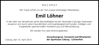Anzeige von Emil Löhner von MGO