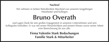 Anzeige von Bruno Overath von MGO