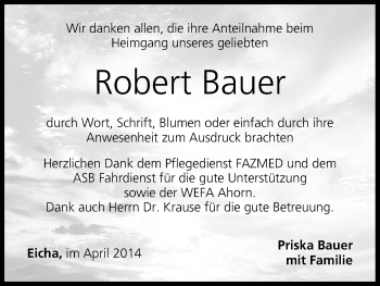 Anzeige von Robert Bauer von MGO