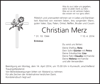 Anzeige von Christian Merz von MGO