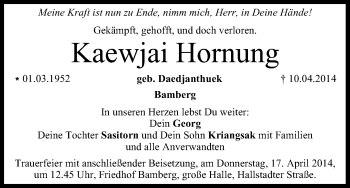 Anzeige von Kaewjai Hornung von MGO