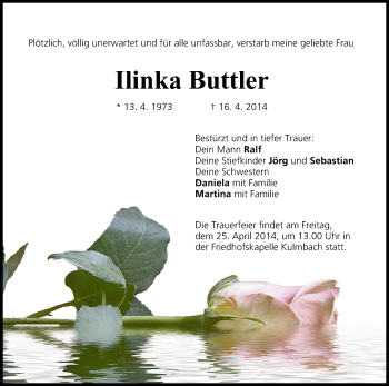 Anzeige von Ilinka Buttler von MGO