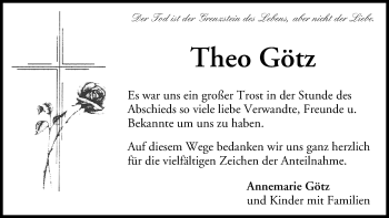 Anzeige von Theo Götz von MGO