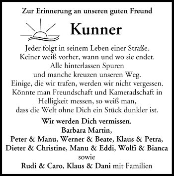 Anzeige von Kunner  von MGO