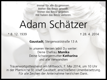 Anzeige von Adam Schätzer von MGO